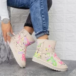 Frauen UG 2N13 Lederstiefel Beige | Mei