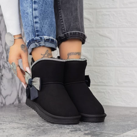 Frauen UG 2N16 Lederstiefel schwarz | Mei