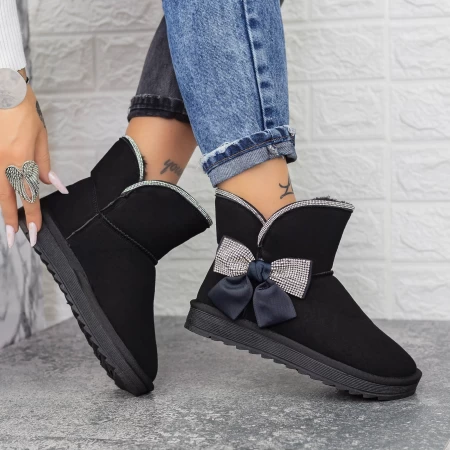 Frauen UG 2N16 Lederstiefel schwarz | Mei