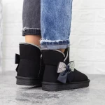 Frauen UG 2N16 Lederstiefel schwarz | Mei