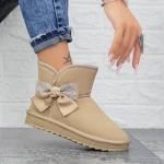 Frauen UG 2N16 Lederstiefel Beige | Mei