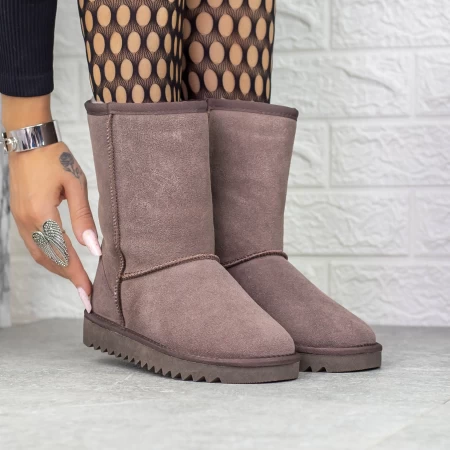 Frauen ug 2G2 Lederstiefel lila | Mei