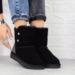 Frauen ug 2G5 Lederstiefel schwarz | Mei