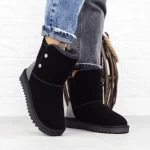 Frauen ug 2G5 Lederstiefel schwarz | Mei