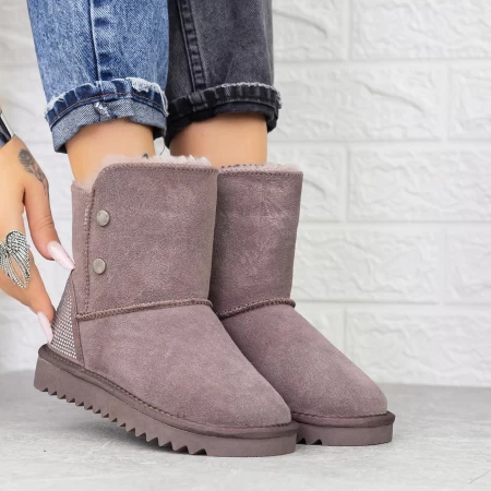 Frauen ug 2G5 Lederstiefel lila | Mei