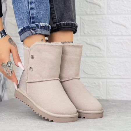 Frauen UG 2G5 Lederstiefel Beige | Mei
