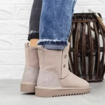 Frauen UG 2G5 Lederstiefel Beige | Mei