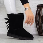 Frauen UG 2G6 Lederstiefel schwarz | Mei