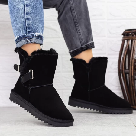 Frauen UG 2G7 Lederstiefel schwarz | Mei