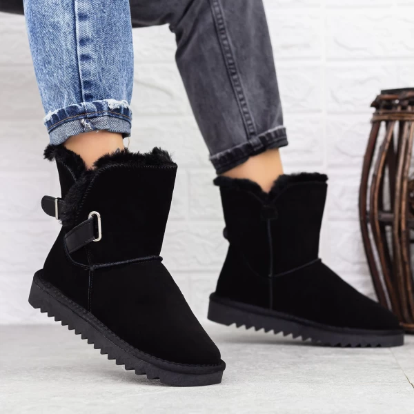 Frauen UG 2G7 Lederstiefel schwarz | Mei