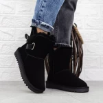 Frauen UG 2G7 Lederstiefel schwarz | Mei