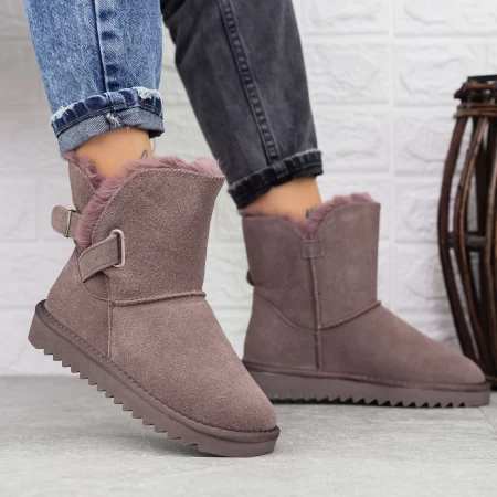 Frauen UG 2G7 Lederstiefel lila | Mei