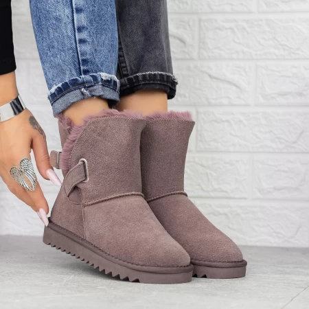 Frauen UG 2G7 Lederstiefel lila | Mei