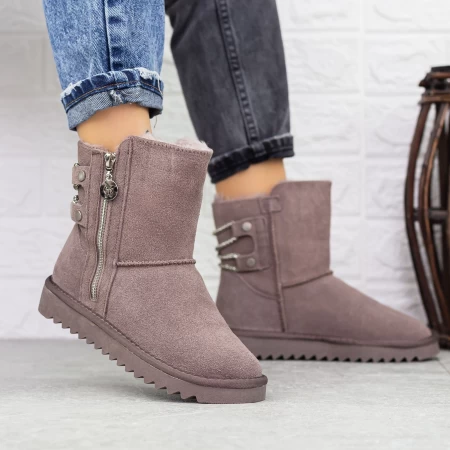 Frauen UG 2G8 Lederstiefel lila | Mei