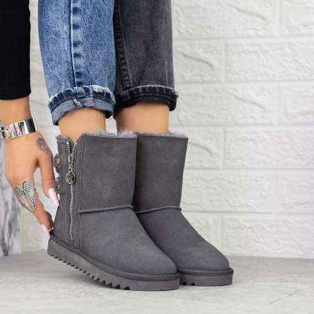 Frauen ug 2g8 Lederstiefel grau Mei