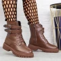 Frauenstiefel mit 2W317 Fell Brown | Mei
