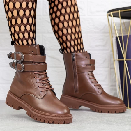 Frauenstiefel mit 2W317 Fell Brown | Mei