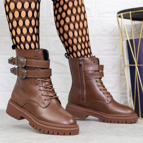 Frauenstiefel mit 2W317 Fell Brown | Mei