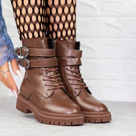 Frauenstiefel mit 2W317 Fell Brown | Mei