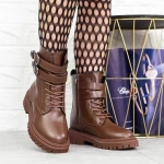 Frauenstiefel mit 2W317 Fell Brown | Mei