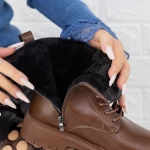 Frauenstiefel mit 2W317 Fell Brown | Mei