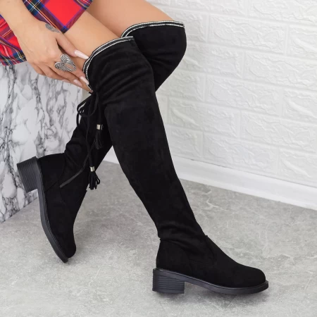 Frauen 2W5 Stiefel schwarz Mei