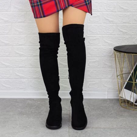 Frauen 2W6 schwarze Stiefel Mei