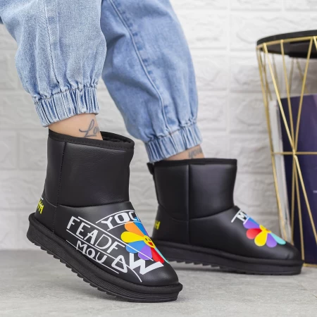 Damen UG 2N9 Lederstiefel schwarz | Mei