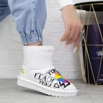 Frauen ug 2n9 Lederstiefel weiß Mei