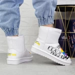 Frauen ug 2n9 Lederstiefel weiß Mei