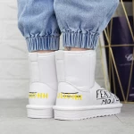 Frauen ug 2n9 Lederstiefel weiß Mei