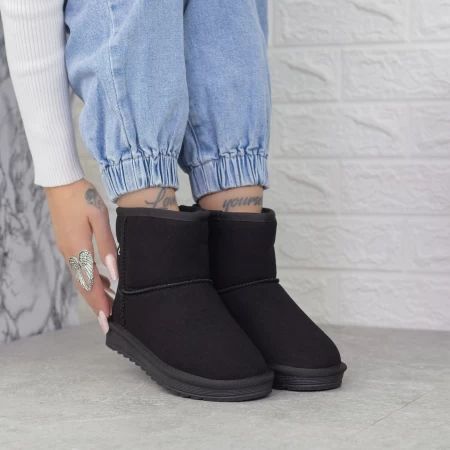 Frauen UG 2N10 Lederstiefel schwarz | Mei