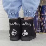 Frauen UG 2N10 Lederstiefel schwarz | Mei