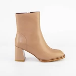 Kurze Stiefel mit einer dicken Ferse K4137-9739B Pfirsich | Jose Simon