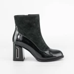Kurze Stiefel mit einer dicken Ferse K9191-1b Green | Jose Simon