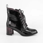Kurze Stiefel mit einer dicken Ferse K577-30A Black-Chry Jose Simon