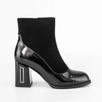 Kurze Stiefel mit einer dicken Ferse K9191-1a Black | Jose Simon