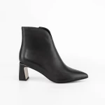 Kurze Stiefel mit einer dicken Absatz 2091-5-61A Black | Jose Simon