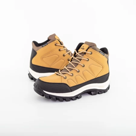 Herren Y15 Boots hellbraun-schwarz | Leopard