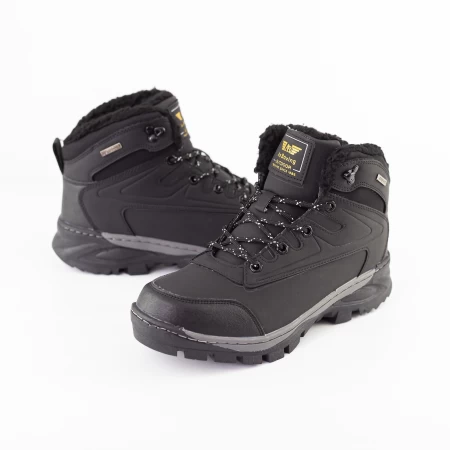 Herren ARM2189-1 Schwarze Stiefel Axtboxen