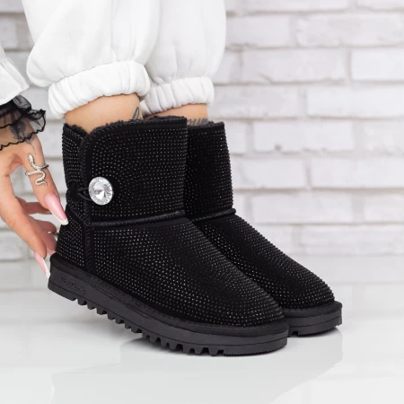 Frauen UG 2W325 Lederstiefel schwarz | Mei