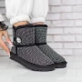 Frauen UG 2W325 Lederstiefel Black-Biała | Mei