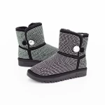 Frauen UG 2W325 Lederstiefel Black-Biała | Mei