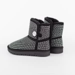 Frauen UG 2W325 Lederstiefel Black-Biała | Mei
