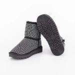 Frauen UG 2W325 Lederstiefel Black-Biała | Mei