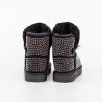 Frauen UG 2W325 Lederstiefel Black-Gunmetal | Mei