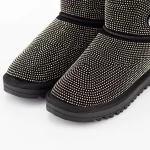Frauen UG 2W325 Lederstiefel Black-Gunmetal | Mei