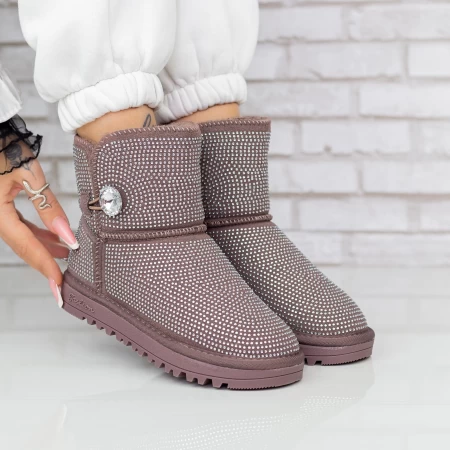 Frauen UG 2W325 Lederstiefel lila | Mei