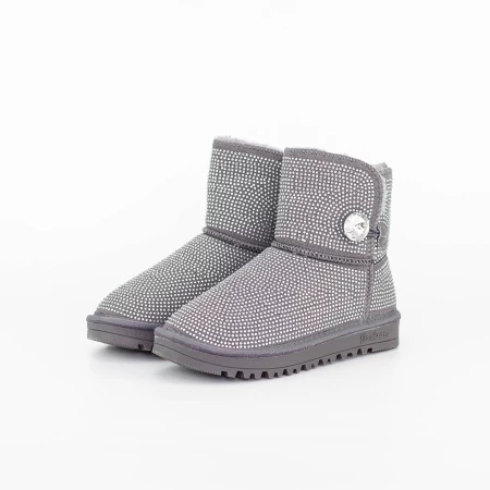 Frauen UG 2W325 Lederstiefel grau | Mei