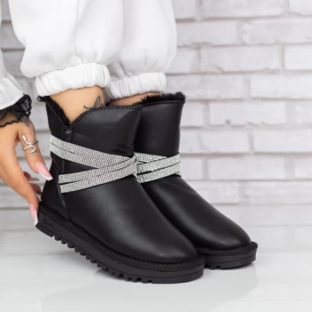 Frauen UG 2W31 Lederstiefel schwarz | Mei